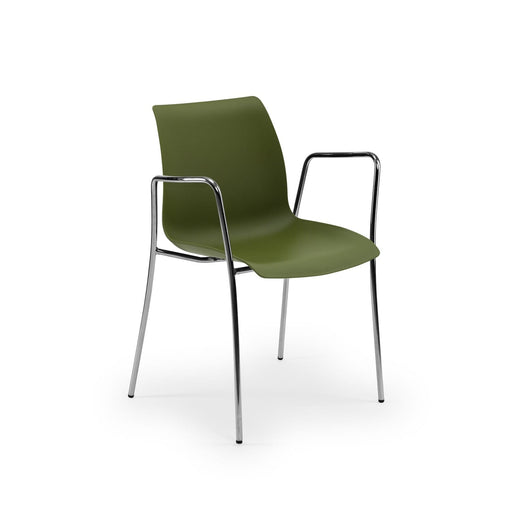 Atmacha Home & Living Armchair Khaki / Chrome Coated Laser-M Armchair