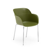 Atmacha Home & Living Armchair Khaki / Chrome Coated Shell-M Armchair