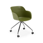 Atmacha Home & Living Armchair Khaki / Chrome Coated Shell-O Armchair