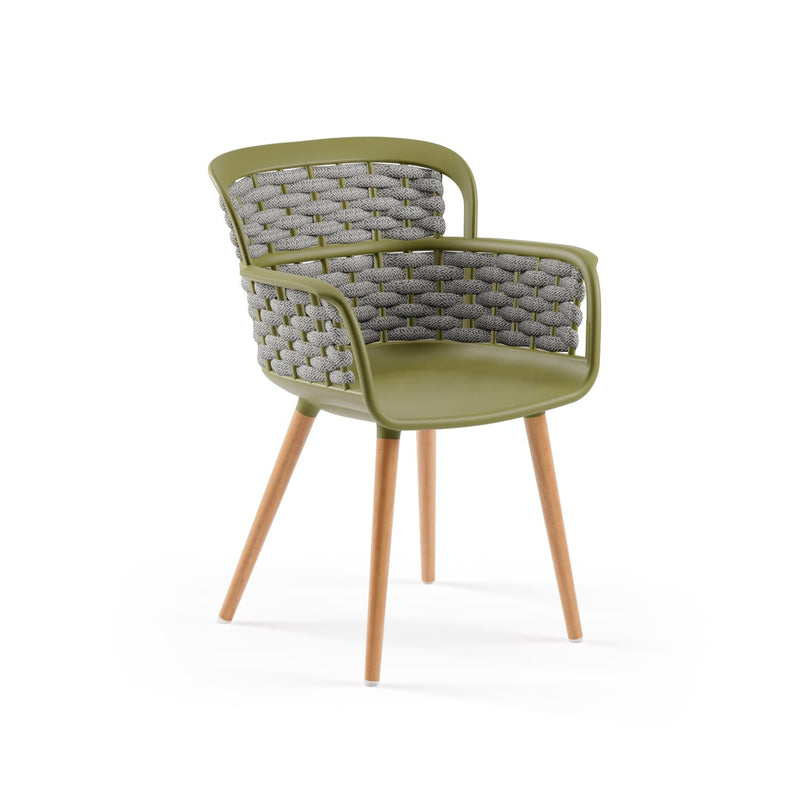 Atmacha Home & Living Armchair Khaki / Grey Eva-N Knitted Armchair