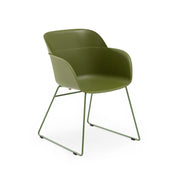 Atmacha Home & Living Armchair Khaki / Khaki Painted Metal Shell-U Armchair