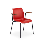 Atmacha Home & Living Armchair Red / Black Painted Metal Laser-T Armchair