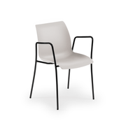 Atmacha Home & Living Armchair Upcycled Apricot Kernel / Black Painted Metal Laser-M Armchair