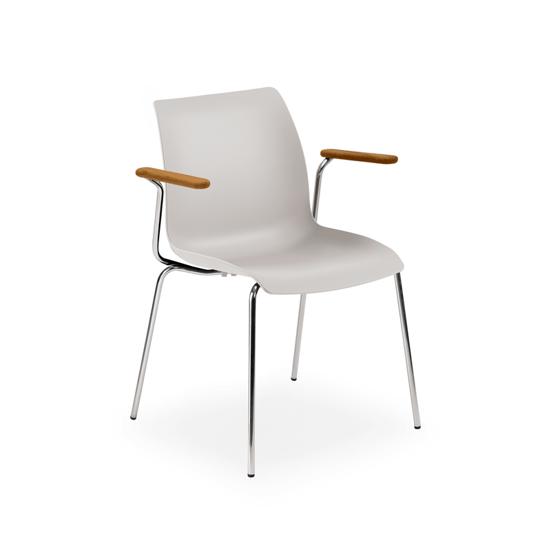 Atmacha Home & Living Armchair Upcycled Apricot Kernel / Chrome Coated Laser-T Armchair