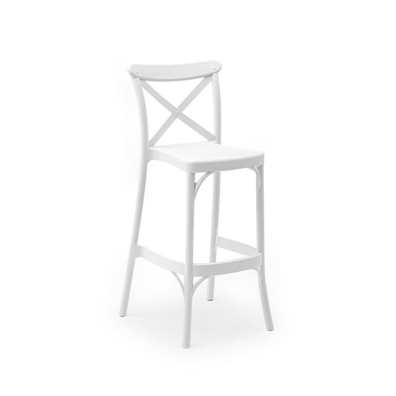 Atmacha Home & Living Bar Stool Ivory White Capri Bar | 75 cm Bar Chair