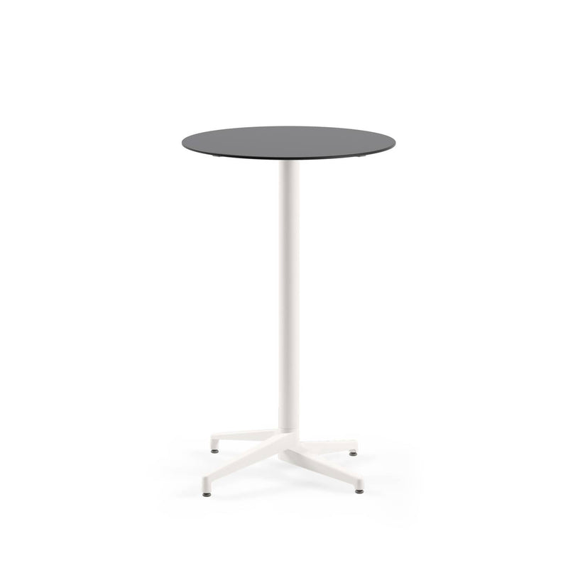 Atmacha Home & Living Bar Table Hpl/cpl Anthracite Gray (3155) / Ivory White Moon-C Bar Ø77 cm | Fixed Bar Table