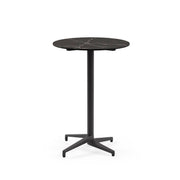 Atmacha Home & Living Bar Table Hpl/cpl Black Marble (5741 Palazzo) / Anthracite Moon-C Bar Ø77 cm | Fixed Bar Table