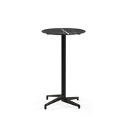 Atmacha Home & Living Bar Table Hpl/cpl Black Marble (5741 Palazzo) / Black Moon-C Bar Ø69 | Fixed Bar Table