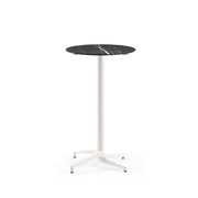 Atmacha Home & Living Bar Table Hpl/cpl Black Marble (5741 Palazzo) / Ivory White Moon-C Bar Ø69 | Fixed Bar Table