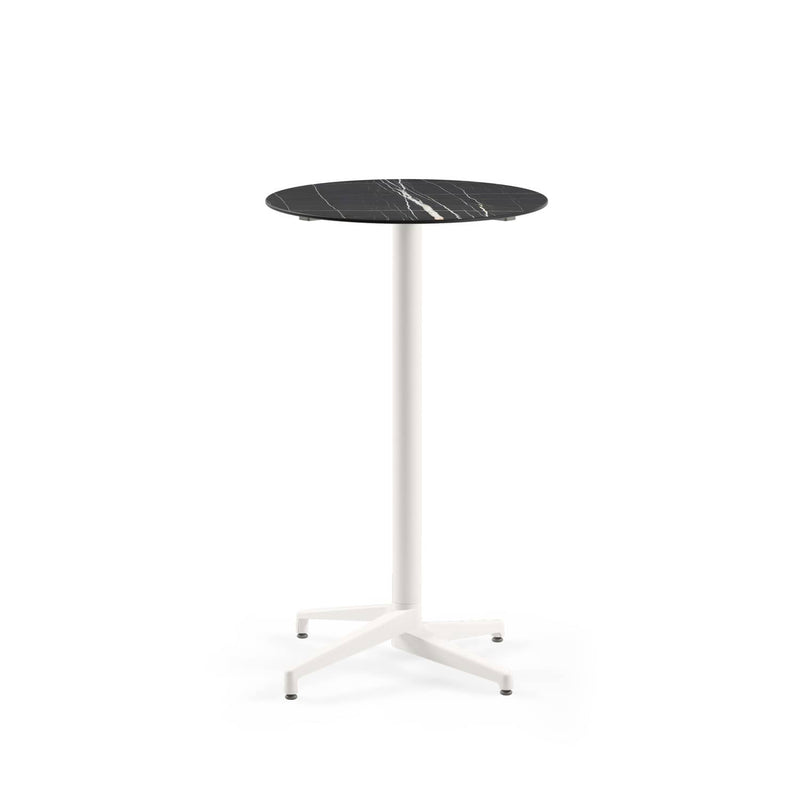 Atmacha Home & Living Bar Table Hpl/cpl Black Marble (5741 Palazzo) / Ivory White Moon-C Bar Ø69 | Fixed Bar Table