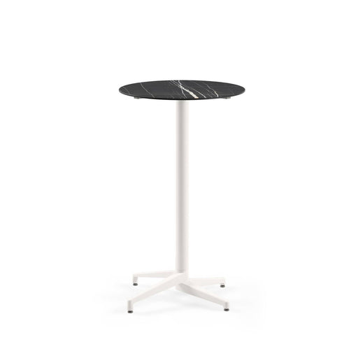 Atmacha Home & Living Bar Table Hpl/cpl Black Marble (5741 Palazzo) / Ivory White Moon-C Bar Ø69 | Fixed Bar Table