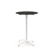 Atmacha Home & Living Bar Table Hpl/cpl Black Marble (5741 Palazzo) / Ivory White Moon-C Bar Ø77 cm | Fixed Bar Table