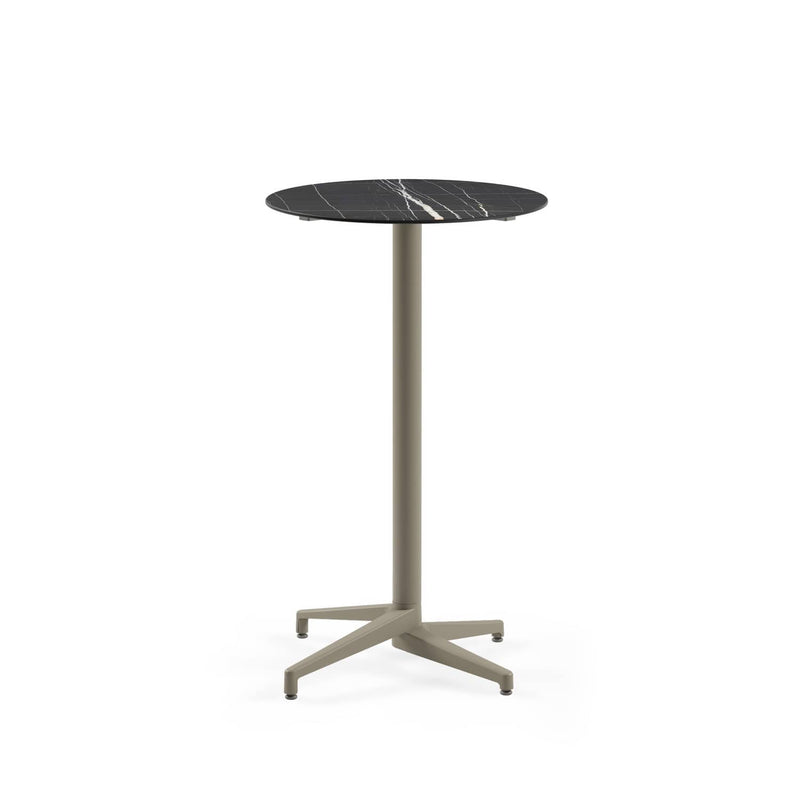 Atmacha Home & Living Bar Table Hpl/cpl Black Marble (5741 Palazzo) / Mink Moon-C Bar Ø69 | Fixed Bar Table