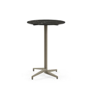 Atmacha Home & Living Bar Table Hpl/cpl Black Marble (5741 Palazzo) / Mink Moon-C Bar Ø77 cm | Fixed Bar Table