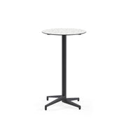 Atmacha Home & Living Bar Table Hpl/cpl Terrazzo-2 / Anthracite Moon-C Bar Ø69 | Fixed Bar Table