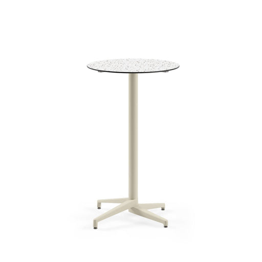 Atmacha Home & Living Bar Table Hpl/cpl Terrazzo-2 / Beige Moon-C Bar Ø69 | Fixed Bar Table