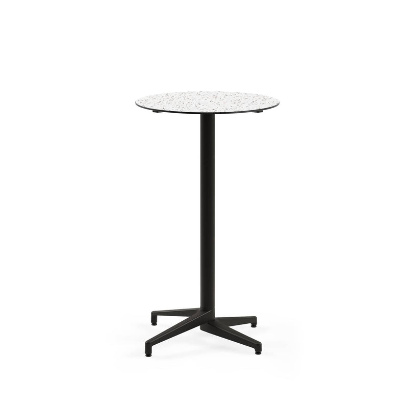 Atmacha Home & Living Bar Table Hpl/cpl Terrazzo-2 / Black Moon-C Bar Ø69 | Fixed Bar Table