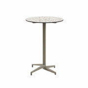 Atmacha Home & Living Bar Table Hpl/cpl Terrazzo-2 / Mink Moon-C Bar Ø77 cm | Fixed Bar Table