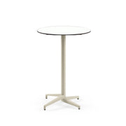 Atmacha Home & Living Bar Table Hpl/cpl White / Beige Moon-C Bar Ø77 cm | Fixed Bar Table