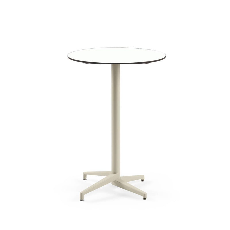 Atmacha Home & Living Bar Table Hpl/cpl White / Beige Moon-C Bar Ø77 cm | Fixed Bar Table