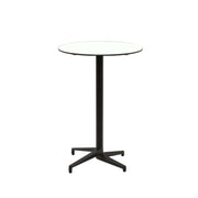 Atmacha Home & Living Bar Table Hpl/cpl White / Black Moon-C Bar Ø77 cm | Fixed Bar Table
