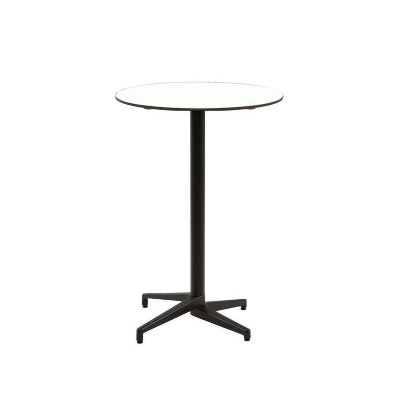Atmacha Home & Living Bar Table Hpl/cpl White / Black Moon-C Bar Ø77 cm | Fixed Bar Table