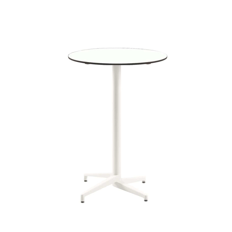 Atmacha Home & Living Bar Table Hpl/cpl White / Ivory White Moon-C Bar Ø77 cm | Fixed Bar Table