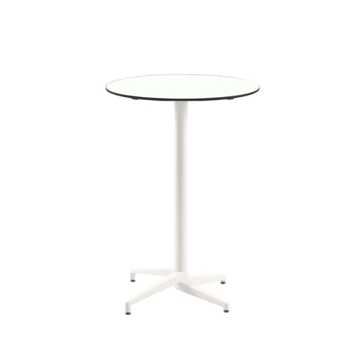 Atmacha Home & Living Bar Table Hpl/cpl White / Ivory White Moon-C Bar Ø77 cm | Fixed Bar Table