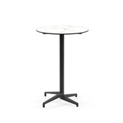 Atmacha Home & Living Bar Table Hpl/cpl White Marble / Anthracite Moon-C Bar Ø77 cm | Fixed Bar Table