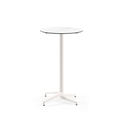 Atmacha Home & Living Bar Table Hpl/cpl White Marble / Ivory White Moon-C Bar Ø69 | Fixed Bar Table