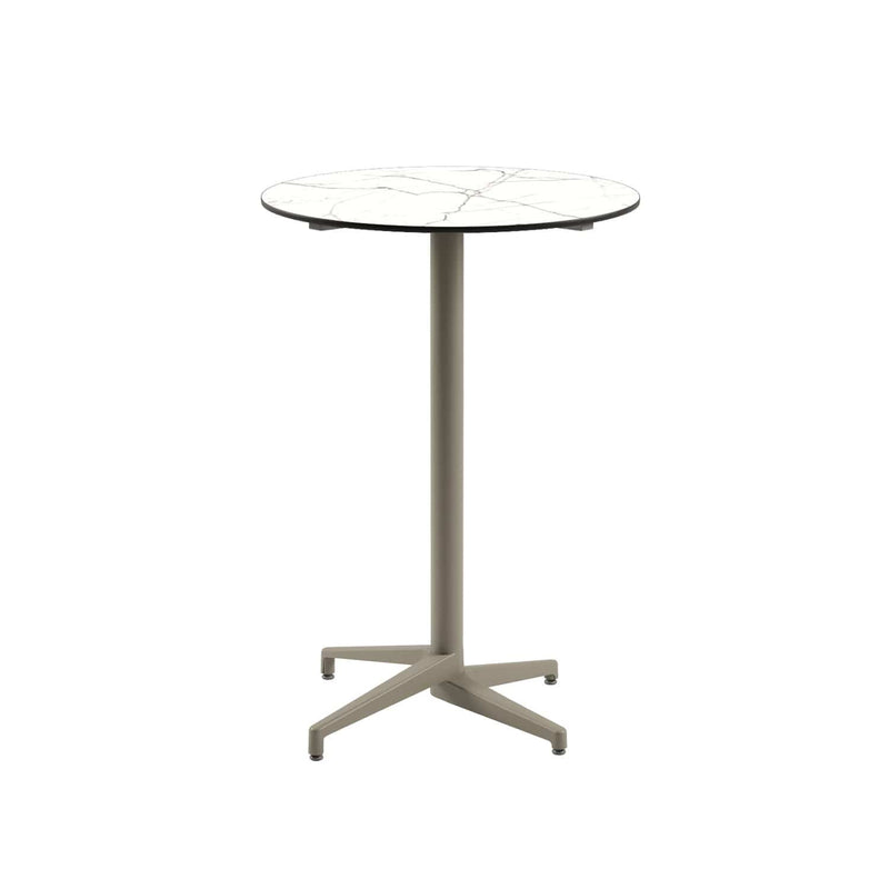 Atmacha Home & Living Bar Table Hpl/cpl White Marble / Mink Moon-C Bar Ø77 cm | Fixed Bar Table
