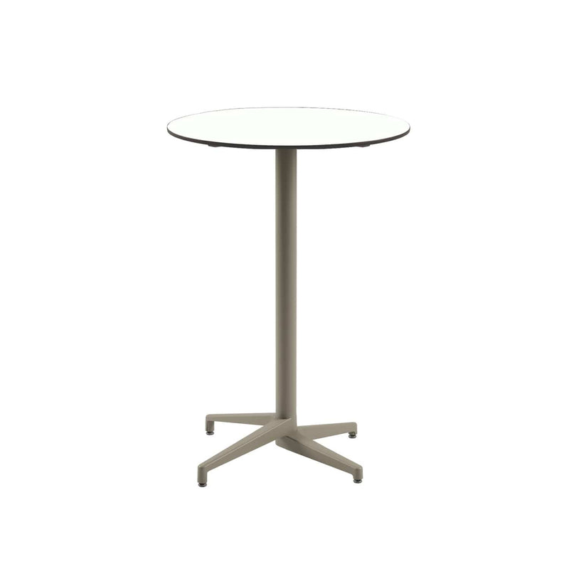 Atmacha Home & Living Bar Table Hpl/cpl White / Mink Moon-C Bar Ø77 cm | Fixed Bar Table