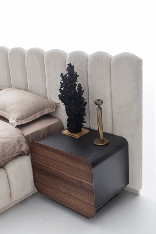 Atmacha Home & Living Bedside Tables One-Drawer Bedside Table / Walnut Altair Bedside Table