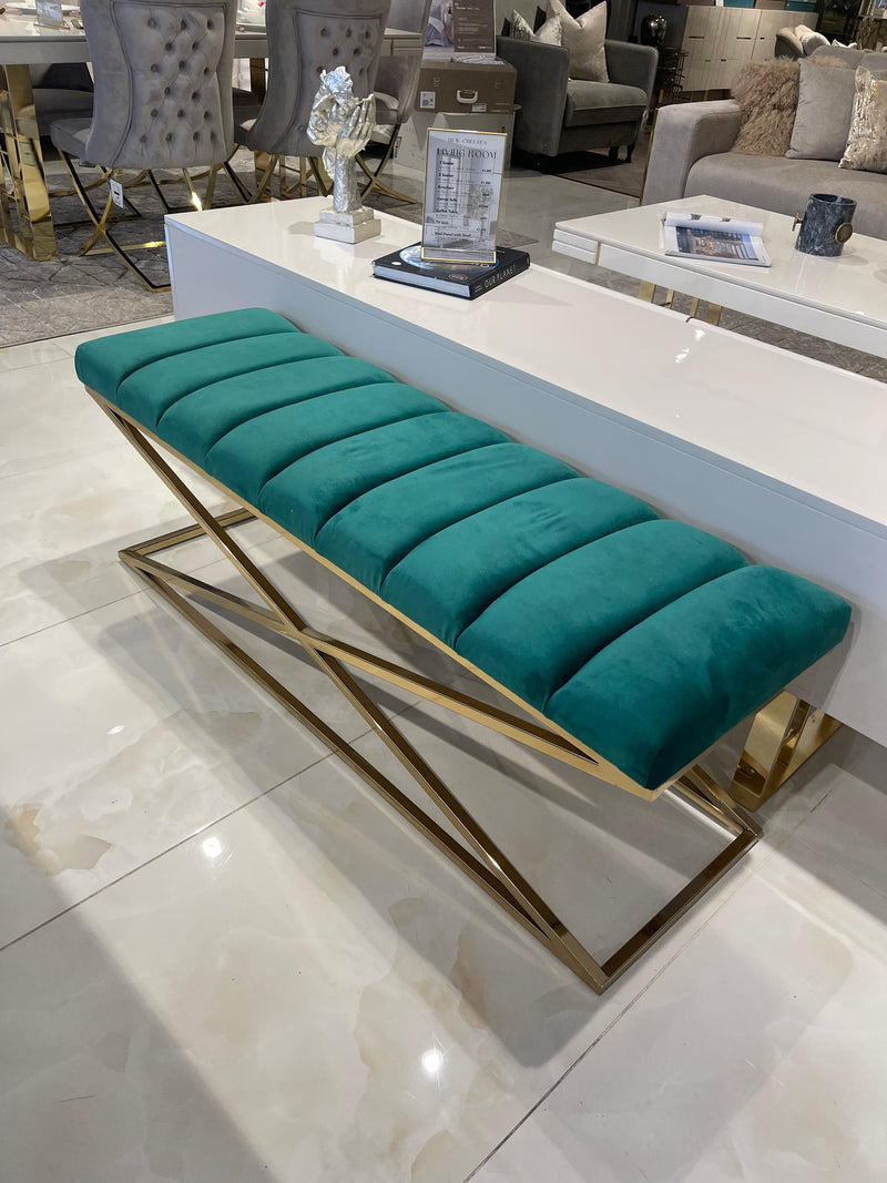 Atmacha Home & Living Bench EX-DISPLAY Green Bench