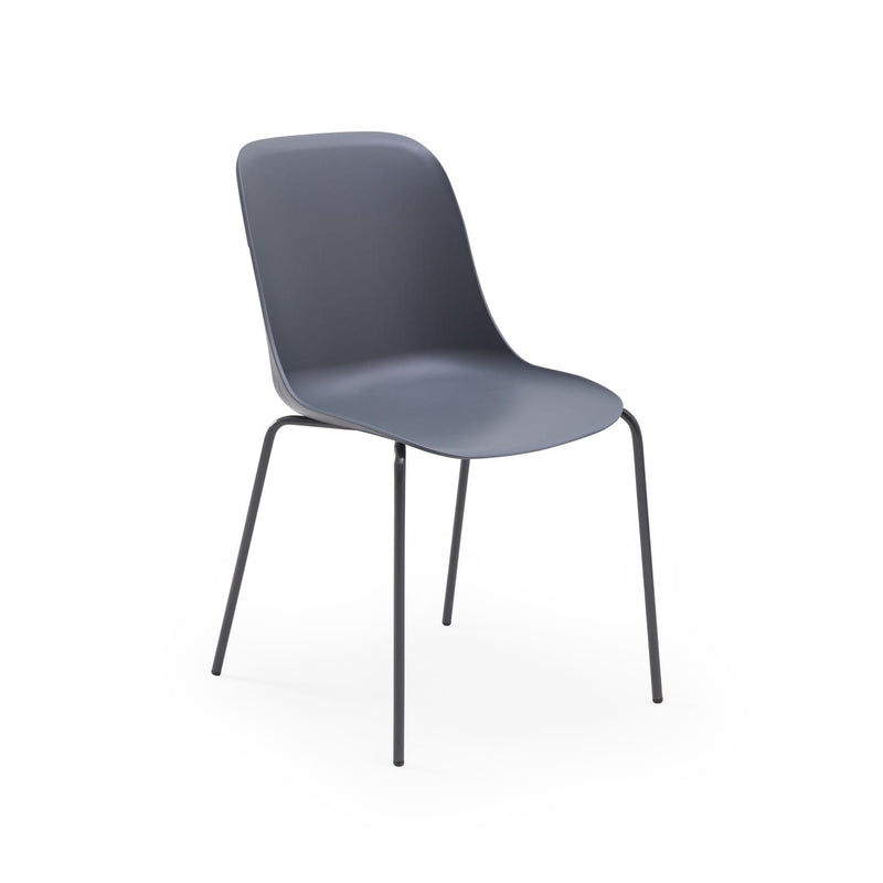 Atmacha Home & Living Chair Anthracite / Anthracite Coated Metal Shell-M Chair