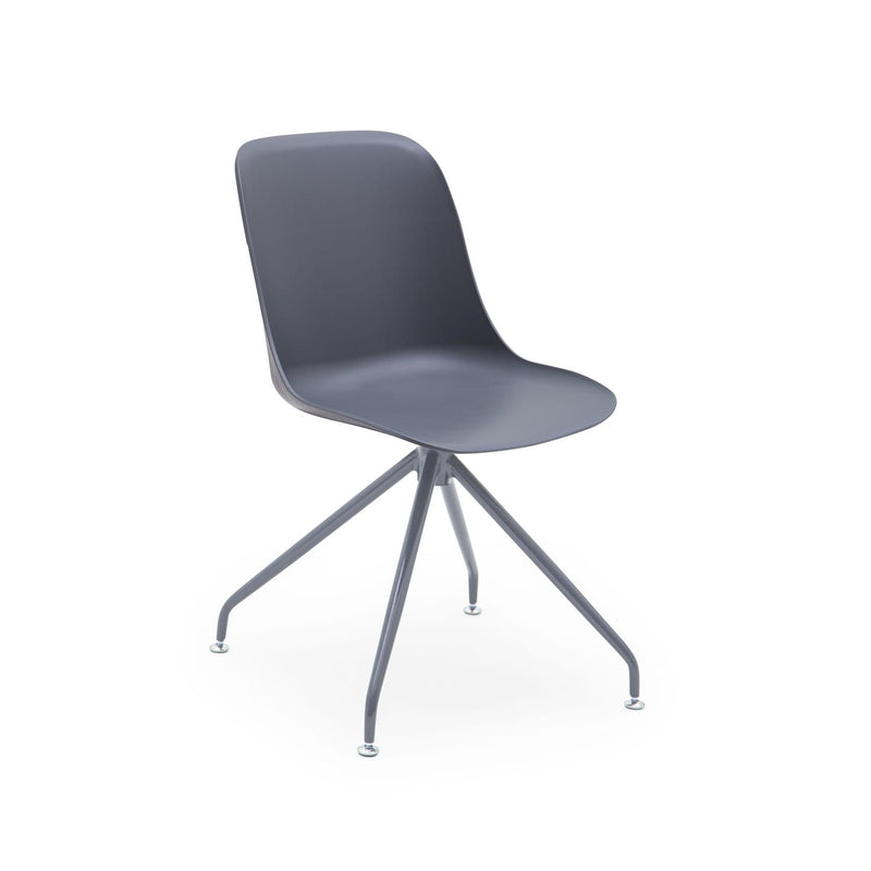 Atmacha Home & Living Chair Anthracite / Anthracite Coated Metal Shell-Z Chair