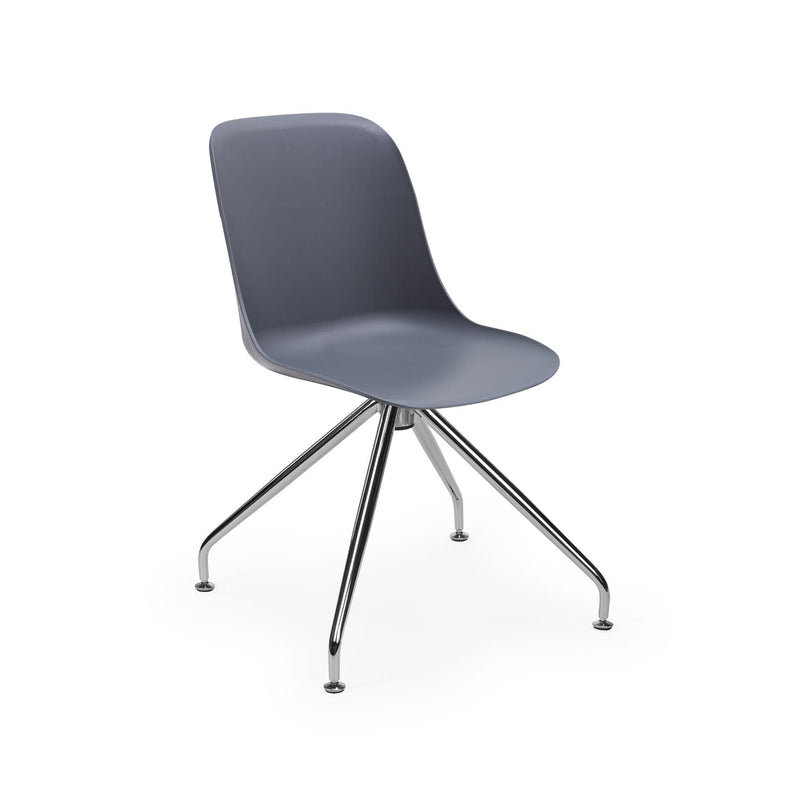 Atmacha Home & Living Chair Anthracite / Chrome Coated Shell-Z Chair