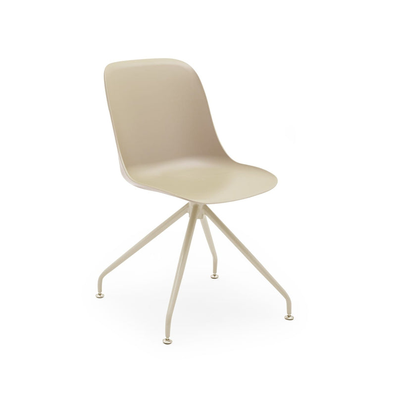 Atmacha Home & Living Chair Beige / Beige Painted Metal Shell-Z Chair