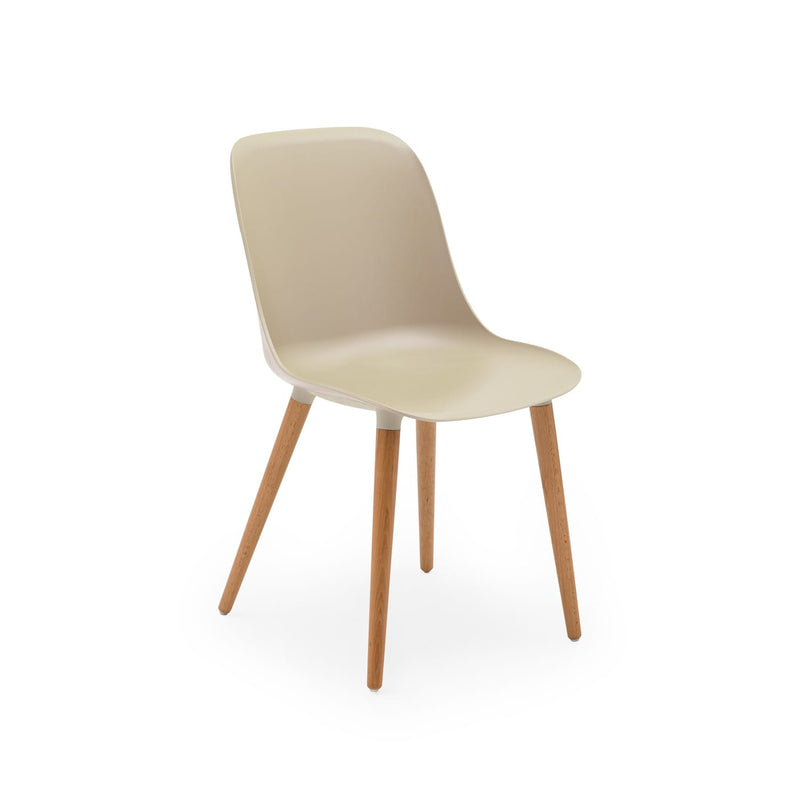 Atmacha Home & Living Chair Beige / Natural Beech Shell-N Chair