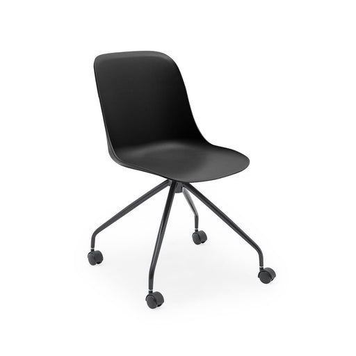 Atmacha Home & Living Chair Black / Black Painted Metal Shell-O Chair