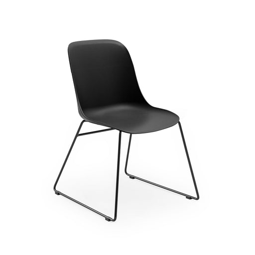Atmacha Home & Living Chair Black / Black Painted Metal Shell-U Chair
