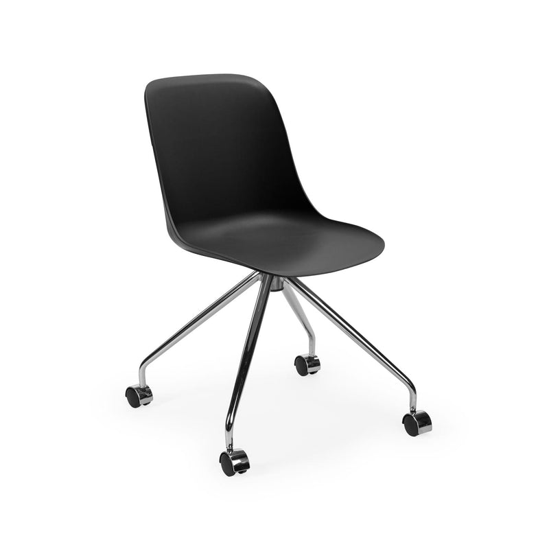 Atmacha Home & Living Chair Black / Chrome Coated Shell-O Chair