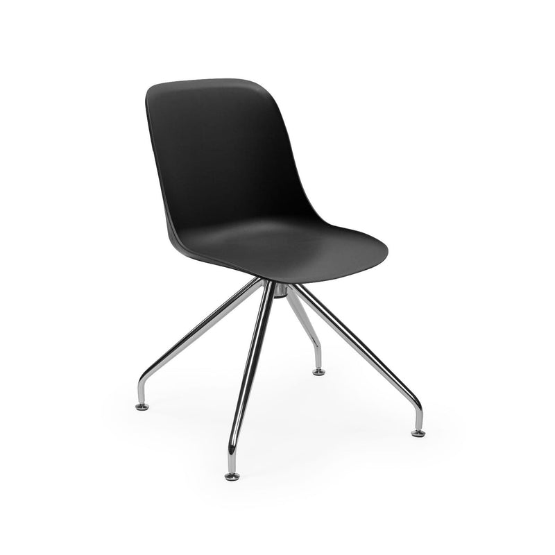 Atmacha Home & Living Chair Black / Chrome Coated Shell-Z Chair