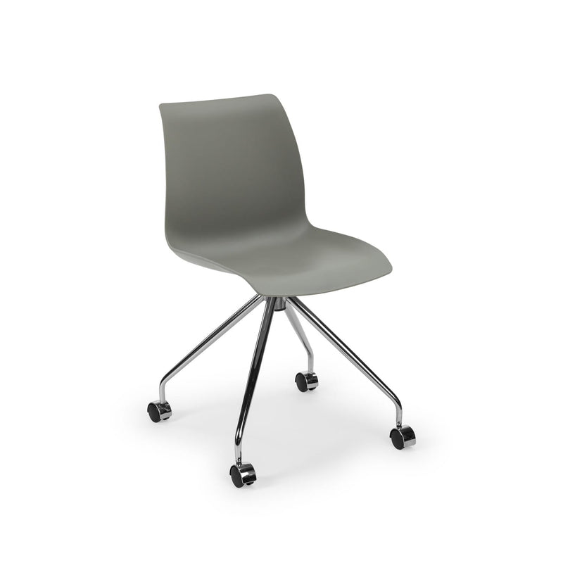 Atmacha Home & Living Chair Cement Gray / Chrome Coated Laser-O Chair