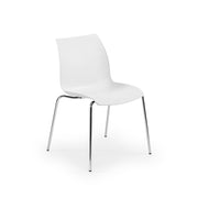 Atmacha Home & Living Chair Ivory White / Chrome Coated Laser-M Chair