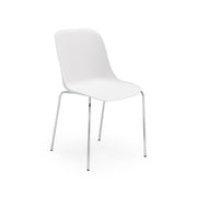 Atmacha Home & Living Chair Ivory White / Chrome Coated Shell-M Chair