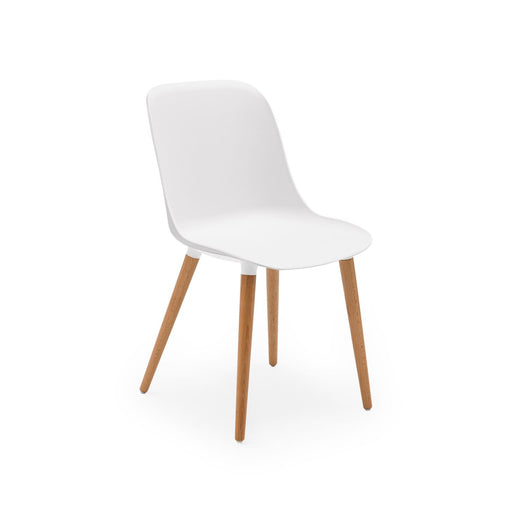 Atmacha Home & Living Chair Ivory White / Natural Beech Shell-N Chair