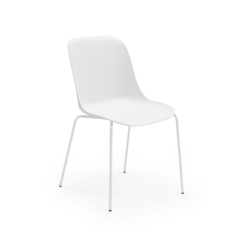 Atmacha Home & Living Chair Ivory White / White Painted Metal Shell-M Chair