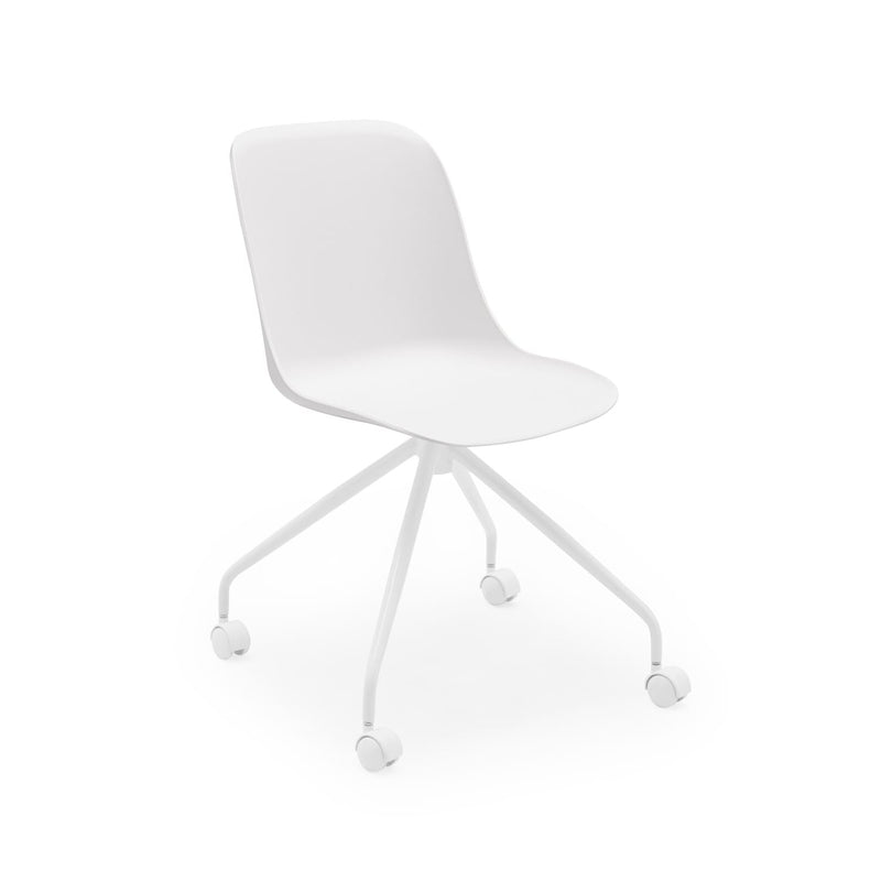 Atmacha Home & Living Chair Ivory White / White Painted Metal Shell-O Chair