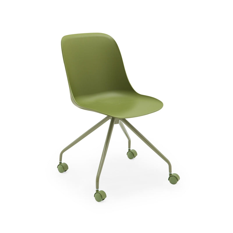 Atmacha Home & Living Chair Khaki / Khaki Painted Metal Shell-O Chair
